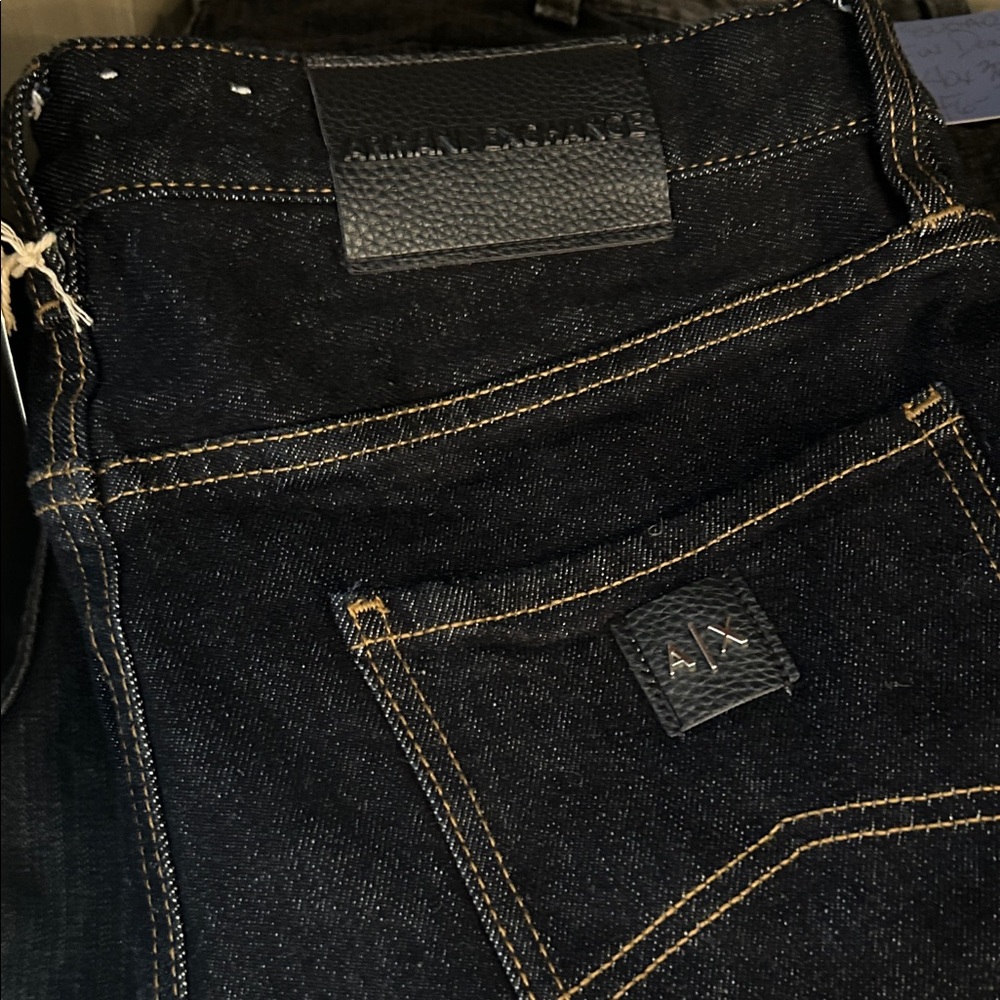 A/X Armani Exchange Men's dj denim.  Topstitching detail.  Fab